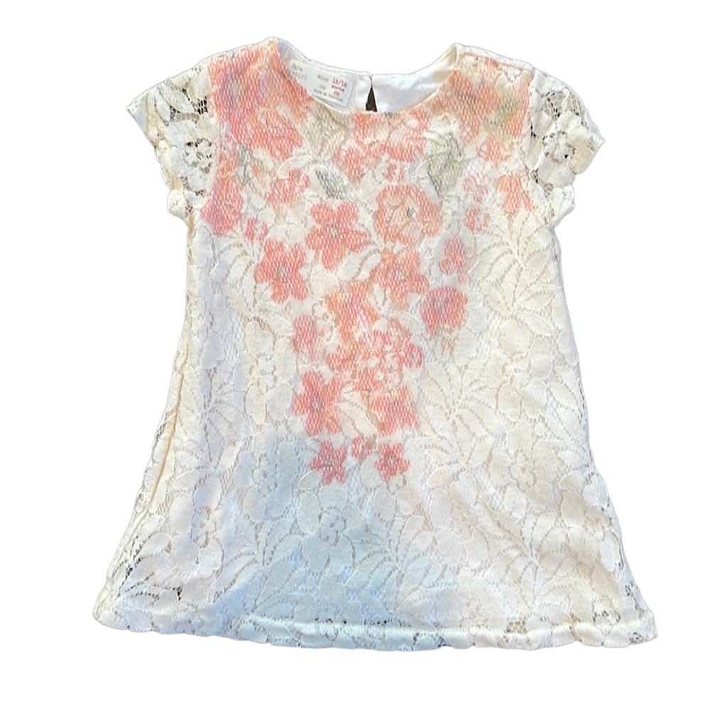 Zara Baby floral lace dress